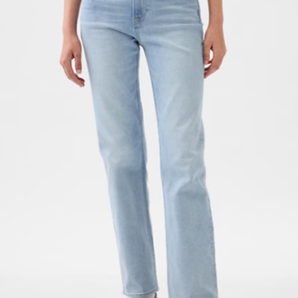 GAP Blue Straight Leg Jeans Soft Denim